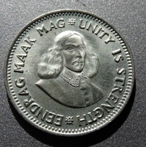 Unc 1963 South African 2 1/2c