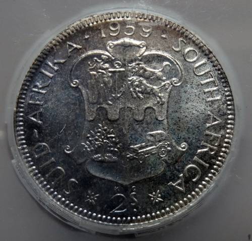 ## 1959 South African Two Shilling PF64 ##