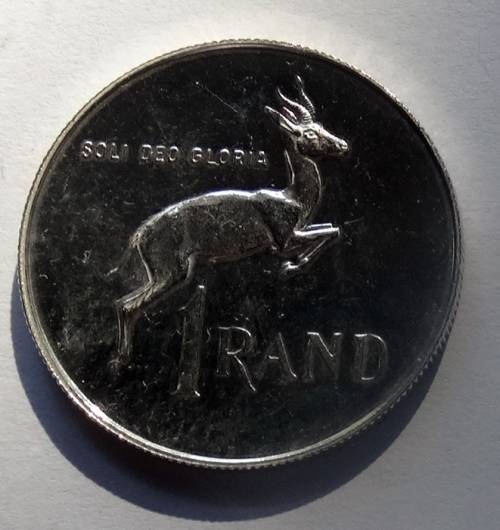 Unc 1987 South African Silver R1