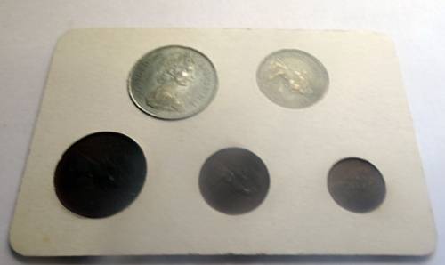 Unc 1968 UK Coins 1/2p - 10p