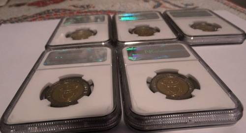 5 Mandela 2008 MS65 Coins Worthless Bid per Coin