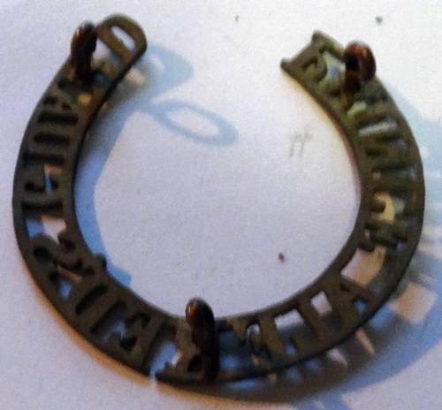 Prince Alfred Guard Brass Shoulder Title 1903 - 1914  Owen #48