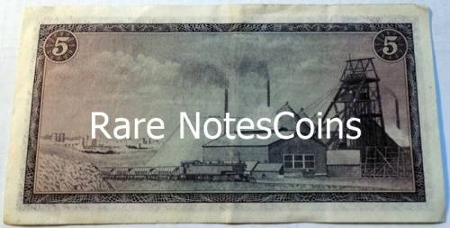 TW De Jongh Five Rand Note