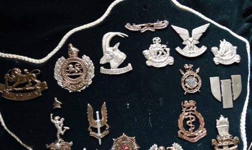 Rhodesian Beret Badges on Map