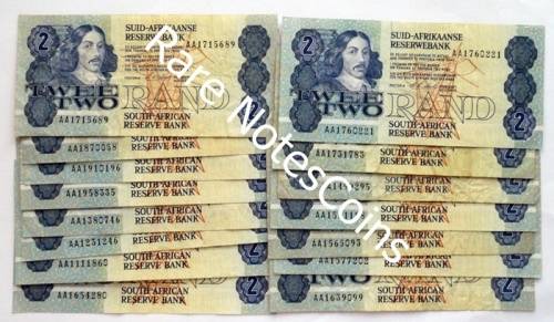 15 Some Unc C Stals AA Notes 1st Issue A/E