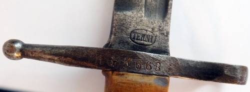 Original Italian Terni WWII Bayonet