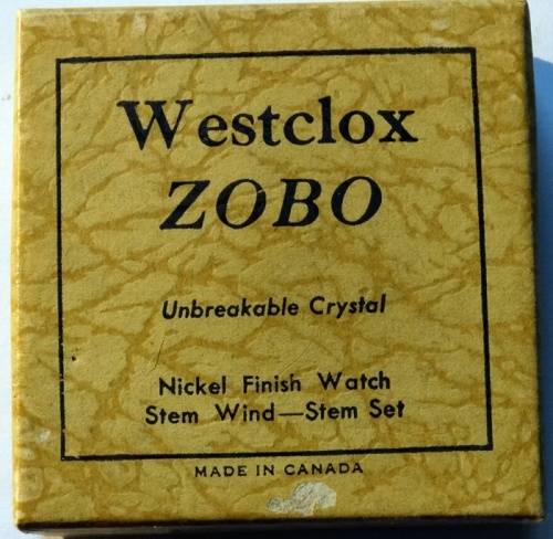 Original Working Zobo Westclox Watch with Box and Instructions