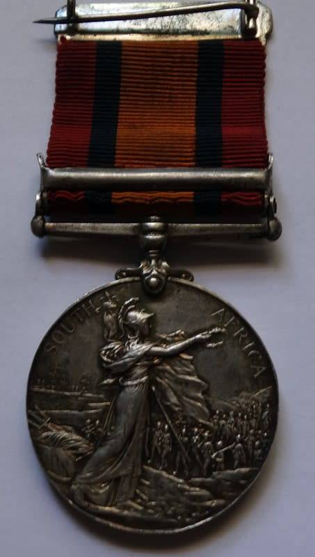 ## QSA Medal to LT WJ Campson  ## 2nd battalion British South Africa Police. Take note
