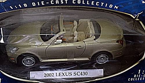 2002 Motormax Lexus SC430 1/18 Scale