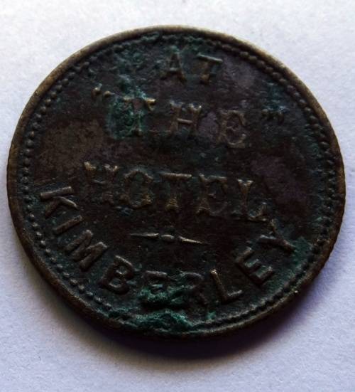 ## Scarce At The Hotel Kimberley Token ## 1 Shilling