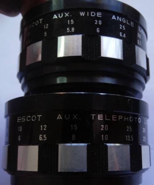 ## Various length Lenses ## 2 lenses and view finder