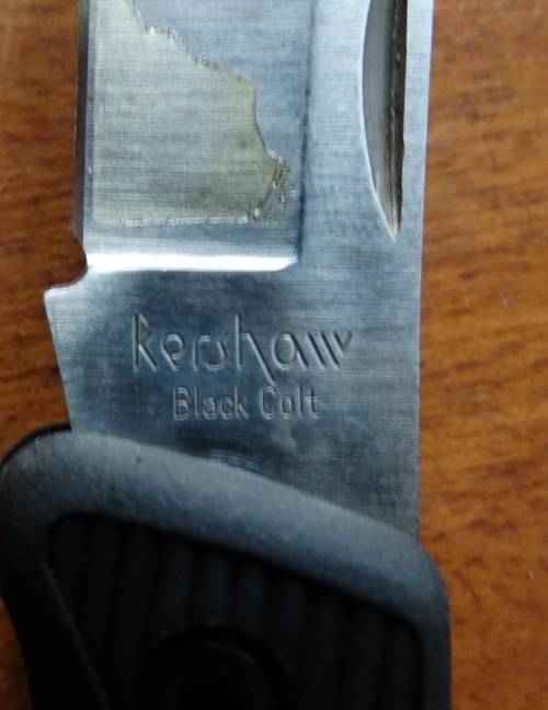 Kershaw Black Cult Japan Knive blade 8cm long