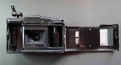 Olympas XA 2 camera. Untested but every thing in place and no acid damage