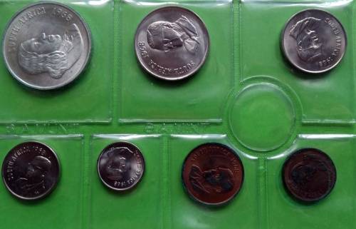 1968 South Africa Unc Set With Silver R1