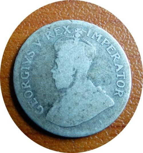 1925 South African Tickey Three Pence