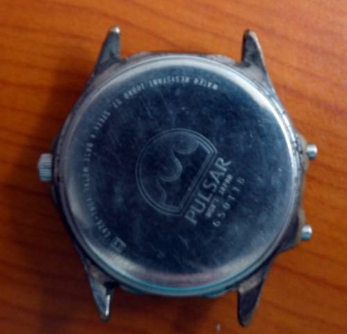 Pulsar Alarm Chronograph new battery, working. For spares or restoration