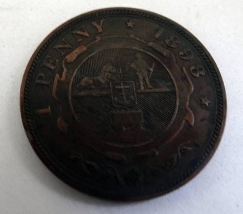 1898 ZAR Penny . Mintage:262 830