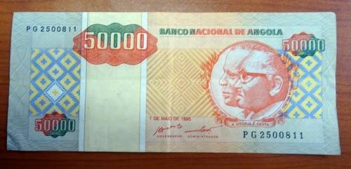 1995 Angolan 50 000 Kwanzas Banknote
