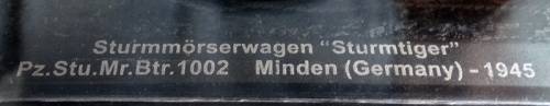 Sturmmorserwagen Sturmtiger  tank Germany 1945