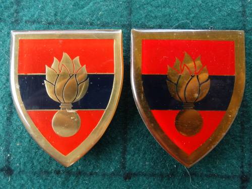 Pair of SADF School of Engineers  Flashes Pins Intact (56)