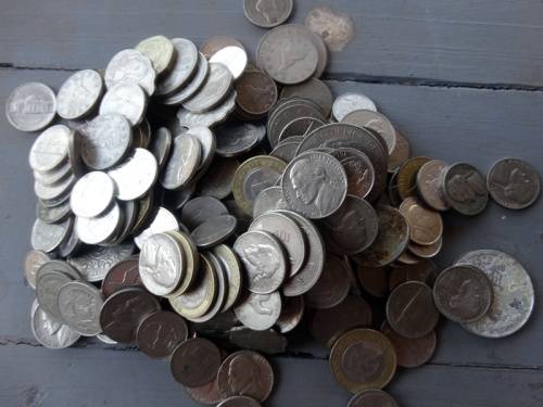 2 kilogram of Only international coins, No Copper