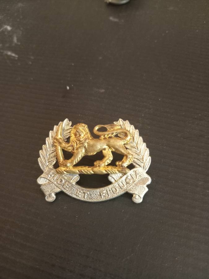 Rhodesian Army Pay Corps Cap badge. See description