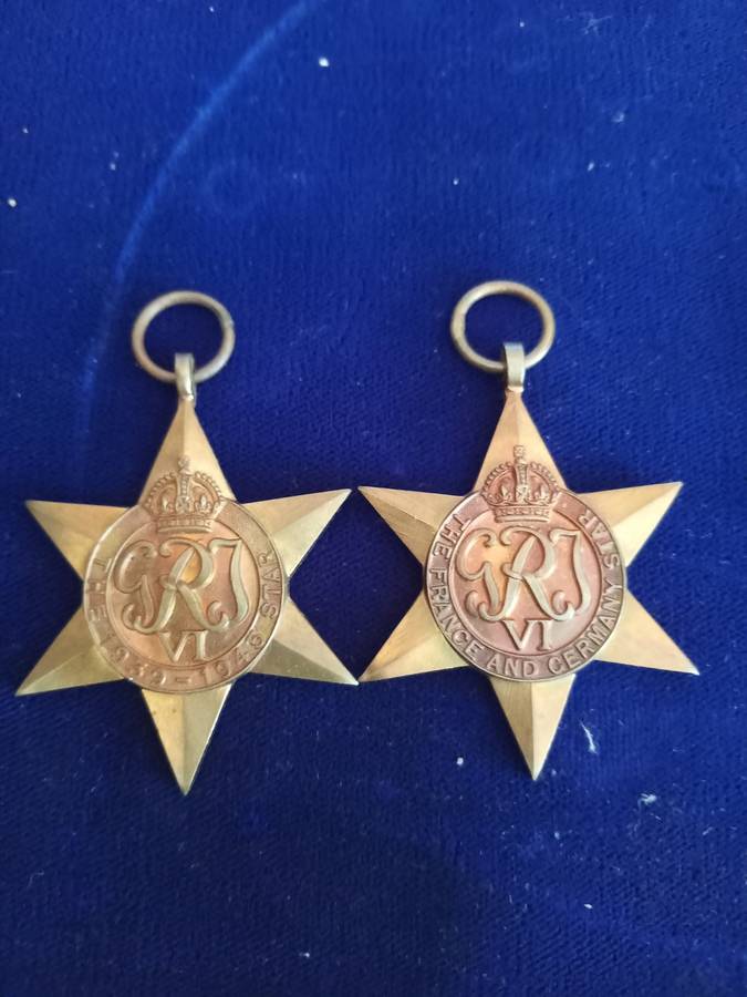 WW2 The France and Germany star and 1939 star