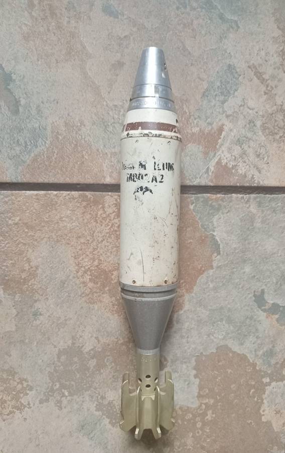 60mm Illuminating Mortar Round deactivated
