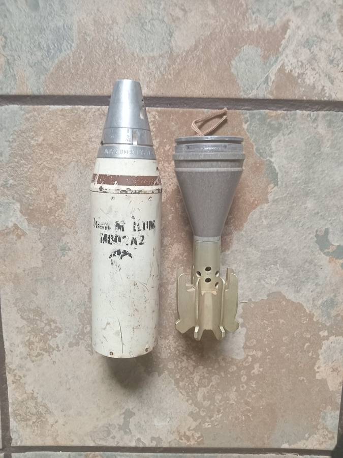 60mm Illuminating Mortar Round deactivated