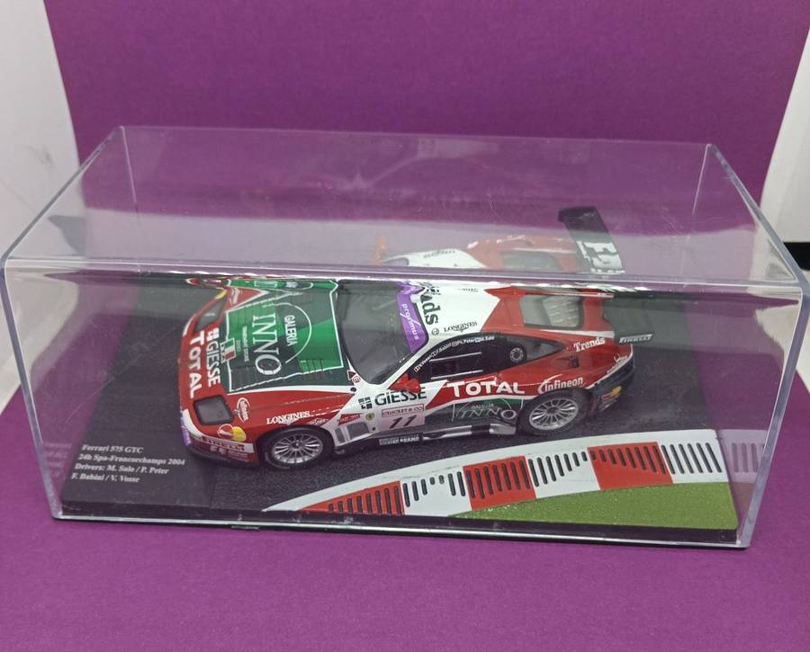 Ferrari 575 GTC die-cast model car - 20Spar Francorchamp - M Salo/P Peter - scale 1/43