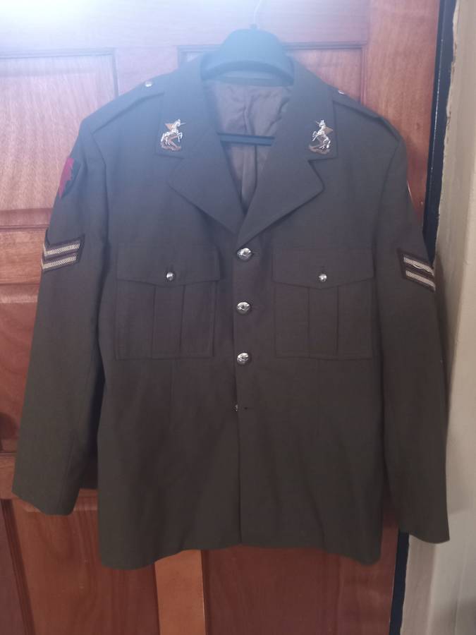 SADF TDK Tunic with Flashes and collar badges