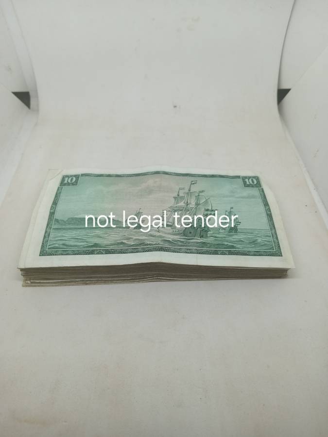 100 TW de Jongh Ten Rand Banknote. Afr / Eng