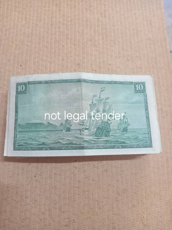 53 TW de Jongh Ten Rand 1st and 3rd issue Banknote