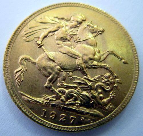 ## UNC 1927 SOuth Africa Gold Soverein ##
