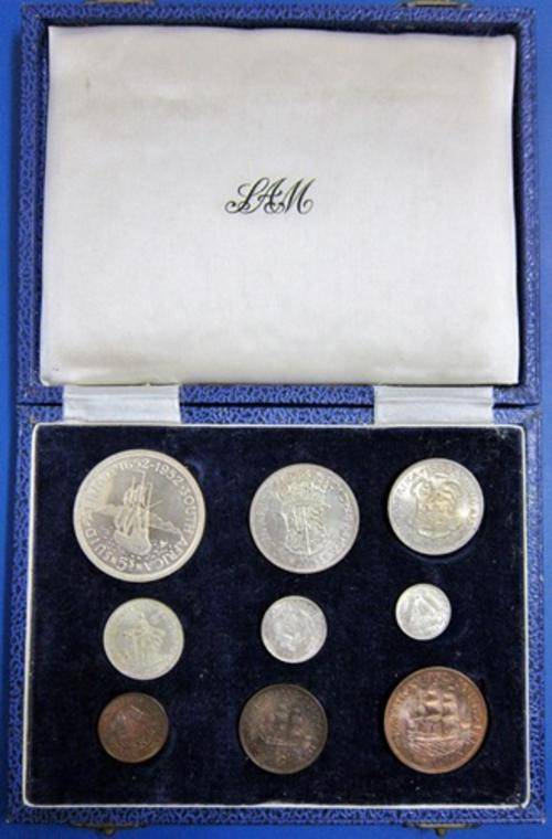 ## 1952 South Africa Short Proof Set in SAM box ##