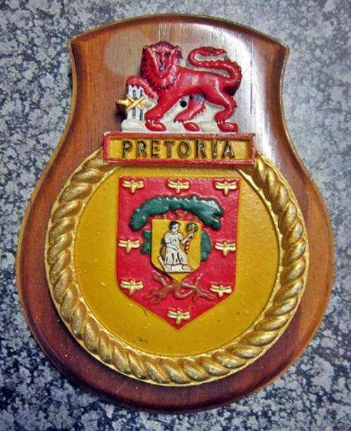 ## Pretoria Navy Plaque Mounted ** Metal ##