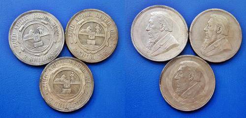 ## Collection ZAR 2 Shillings Coins ** 1894/1895 & 1896 ##