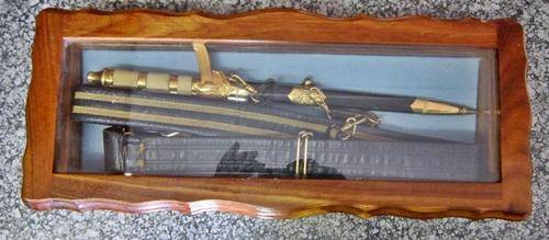 # SAAF, Border War Era Dress Dagger With Original Belt In Original Wooden Dispaly Box #