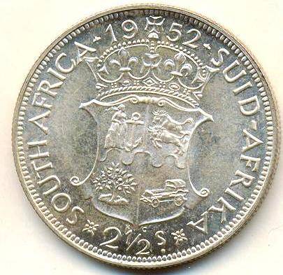 ## Proof 1952 2 and a half shilling ##