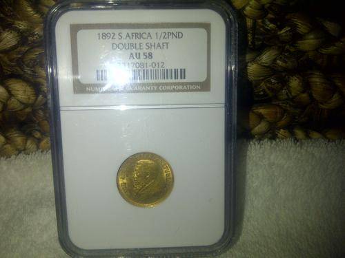 1892##HALF#POND##RARE IN AU58