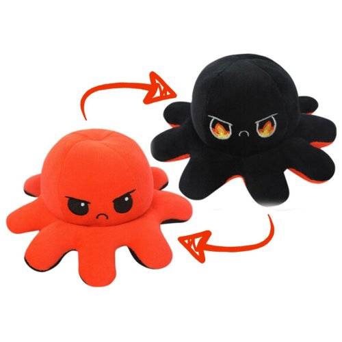 Raging and Annoyed Octopus Plush [Reversible]