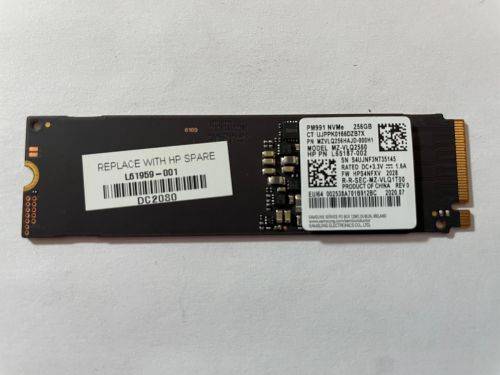 SAMSUNG 256GB M.2 NVME SSD