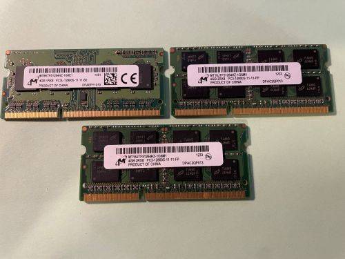 Micron 4GB DDR3 Laptop Memory