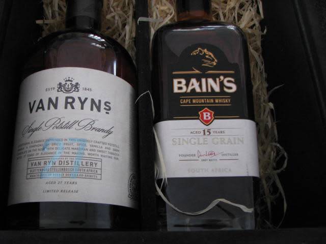 Van Ryn`s 27 Year Brandy and Bains 15 year Whiskey Nelson mandela Limited Edition 2018