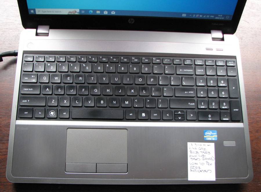 HP Pro Book 4540s Core i3 3110M 240GB SSD 8GB RAM Win 10 Pro *READ DESCRIPTION*