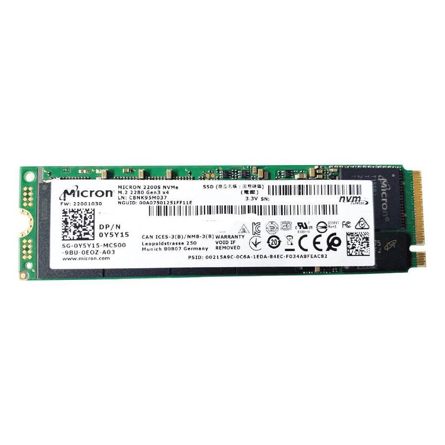 Micron 256GB M.2 2280 NVMe Gen 3 SSD