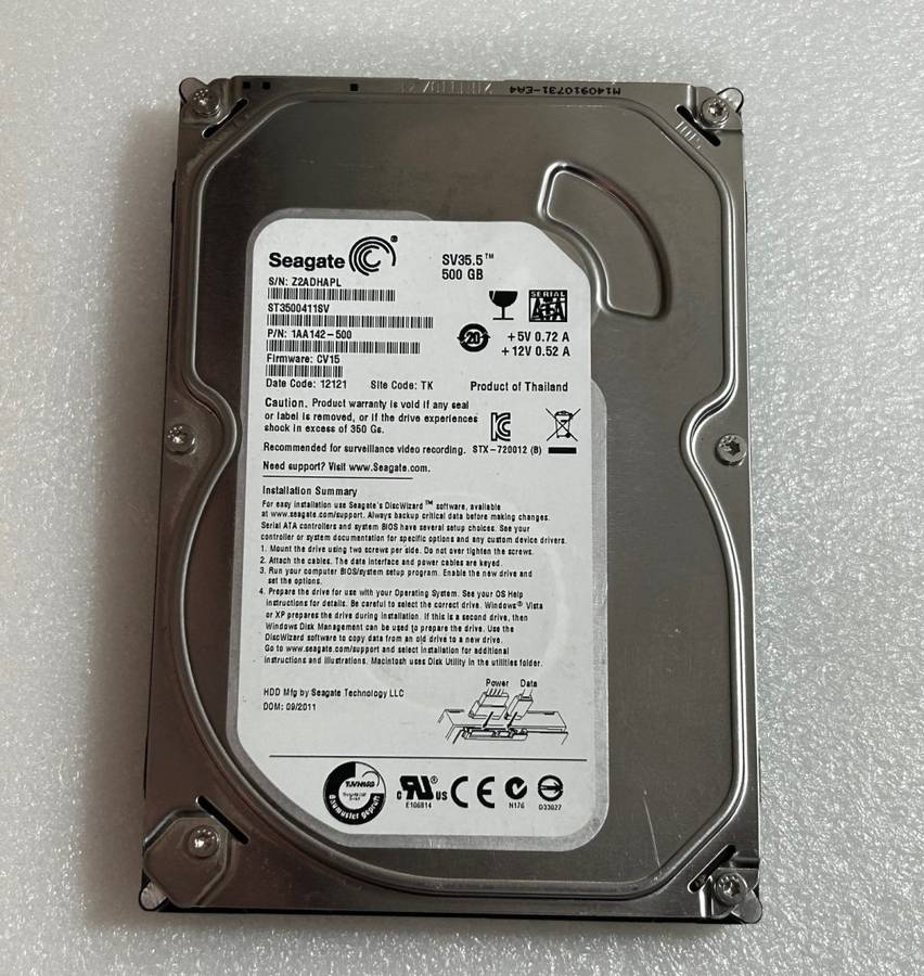 Seagate 500GB Desktop HDD *READ FULL DESCRIPTION*