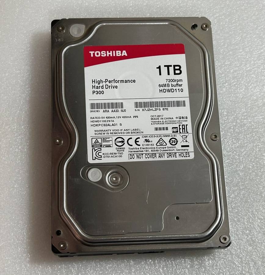 Toshiba 1TB Desktop HDD *READ FULL DESCRIPTION*