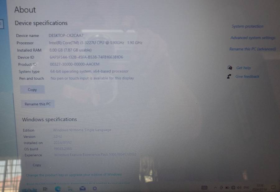 Dell Inspiron 3521 Core i3 1TB HDD 8GB RAM Windows 10 Pro