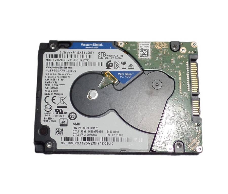 WD Blue 2TB Laptop HDD